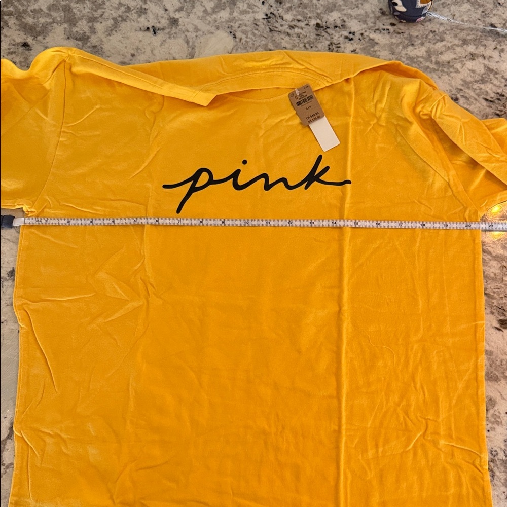 Victoria's Secret Pink Yellow Long Sleeve Shirt - Picture 7 of 7